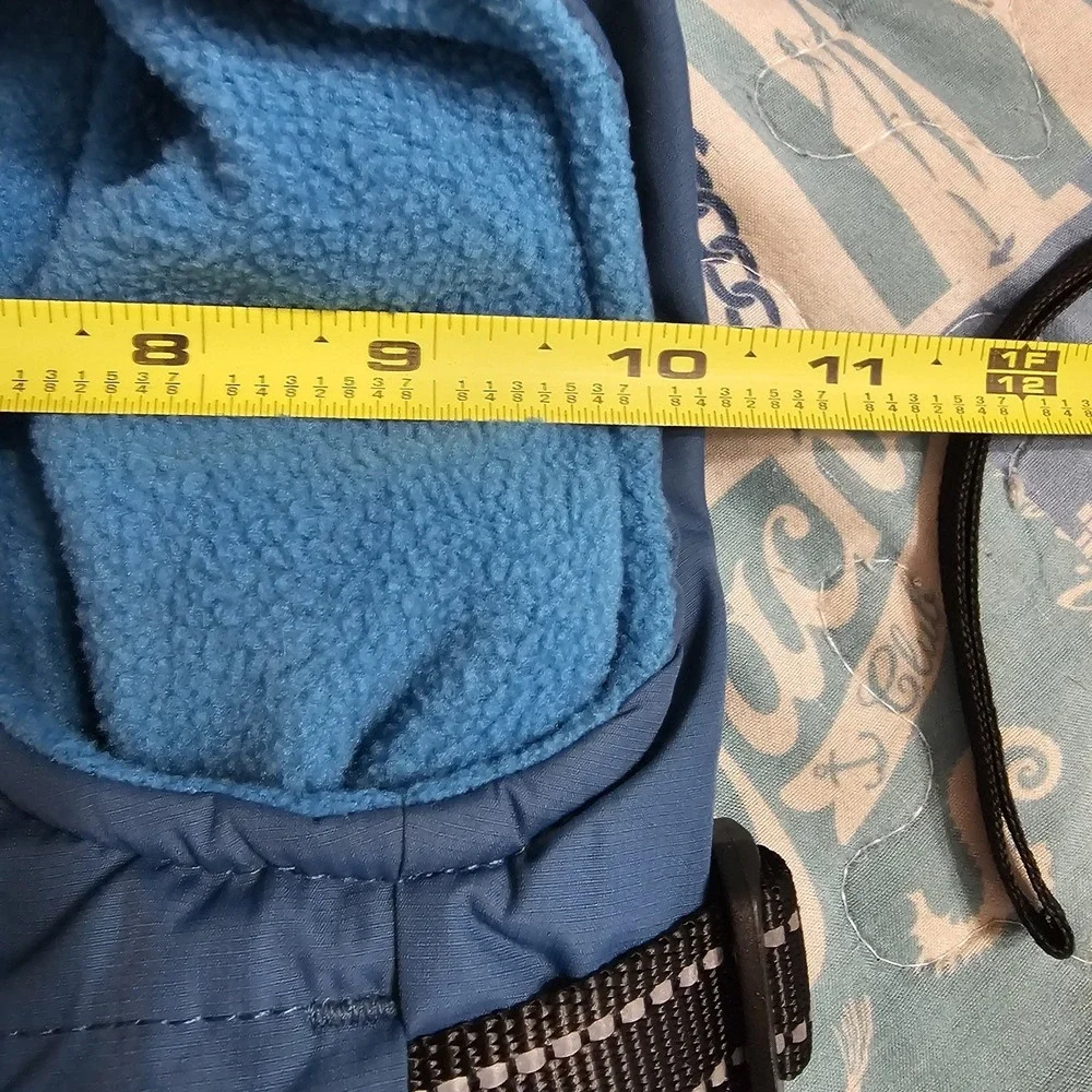 Lelepet Doggy Size Medium Waterproof Jacket With Harness Fleece Gorpcore Cozy